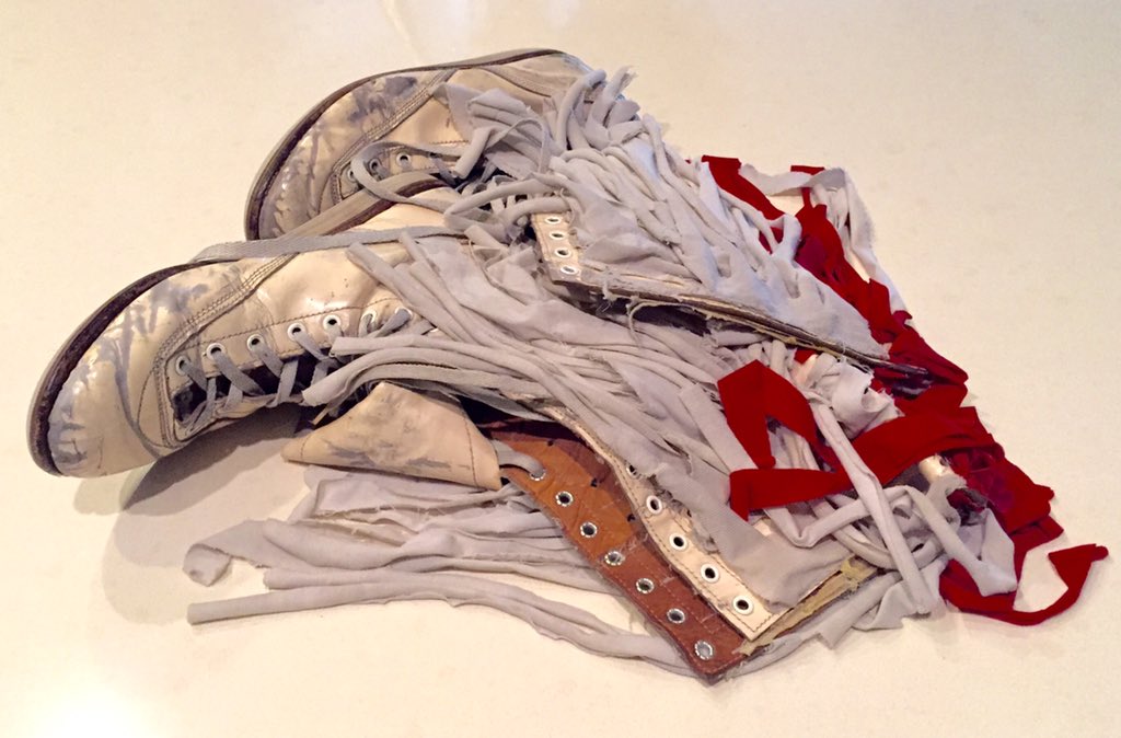 Davey Boy Smith gave me these boots in 1998. They\re one of my most prized possessions. Happy Birthday, Davey 