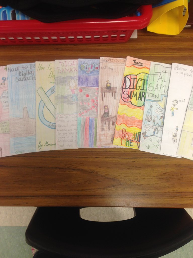 MsBrigitteSTB's tweet photo. Some of the finished brochures about digital safety from our Grade 4's. #digitalsamaritans https://t.co/ofUWDB0ZVJ
