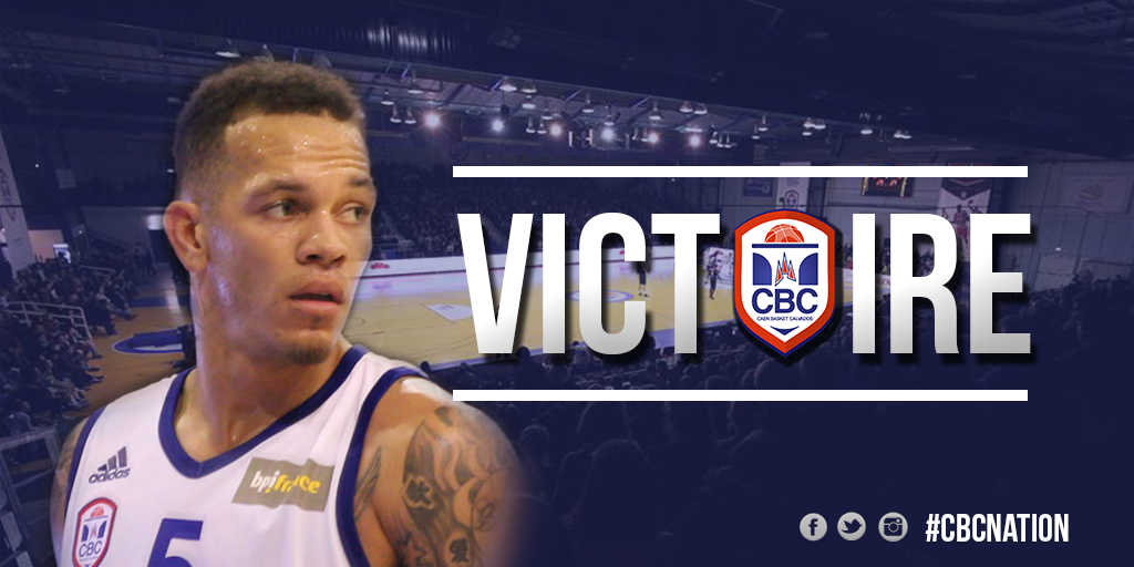 CaenBC14's tweet photo. ÉÉNOORME VICTOOOOOOIRE DU @CaenBC14 face au @RacBasket sur le score de 86 à 83 ! #CBCNation https://t.co/X8YD2QVHaV