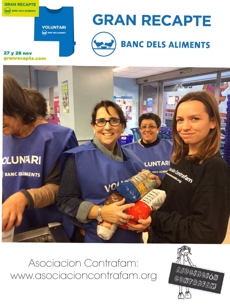 AsoContrafam's tweet photo. La Asociación Contrafam colabora como cada año con la campaña Gran recapte del Banco de alimentos https://t.co/WNc2GAmvQI
