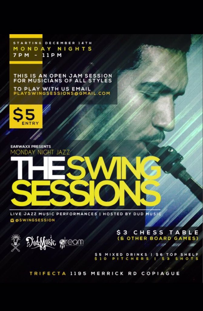 EarwaxxSessions's tweet photo. #Earwaxx presents #swingsessions starting december 14th @Dud_Music https://t.co/7C1m6PdtO7