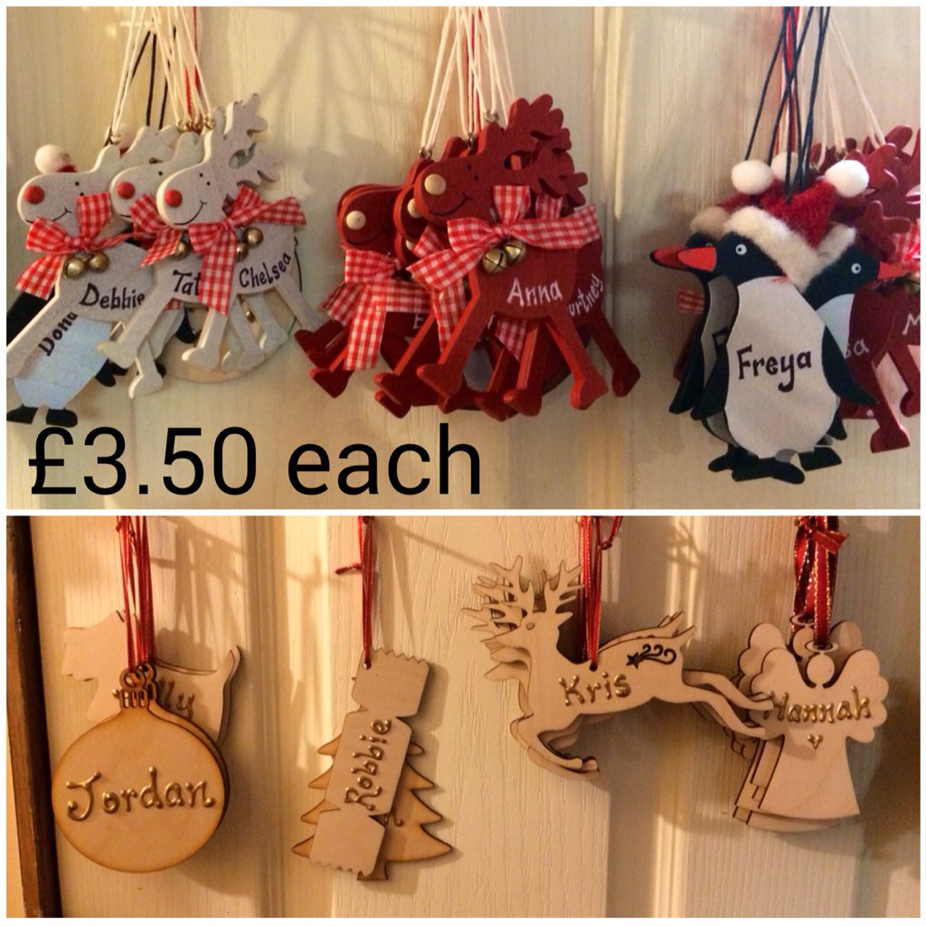Time to get your personalised tags &amp; decorations organised #perfectgift
