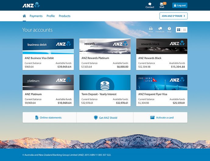jopas's tweet photo. The new @ANZ_AU Internet Banking is absolutely stellar work by @davidUXs and our team: https://t.co/qssKjk6FDF #fb https://t.co/0xiWfcoQPt