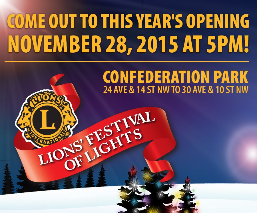 LFOL_YYC's tweet photo. @cityofcalgary hope to see you at The Lions Festival of Lights opening is this Saturday at 5pm. Great family fun! https://t.co/se7FJ1z7iw