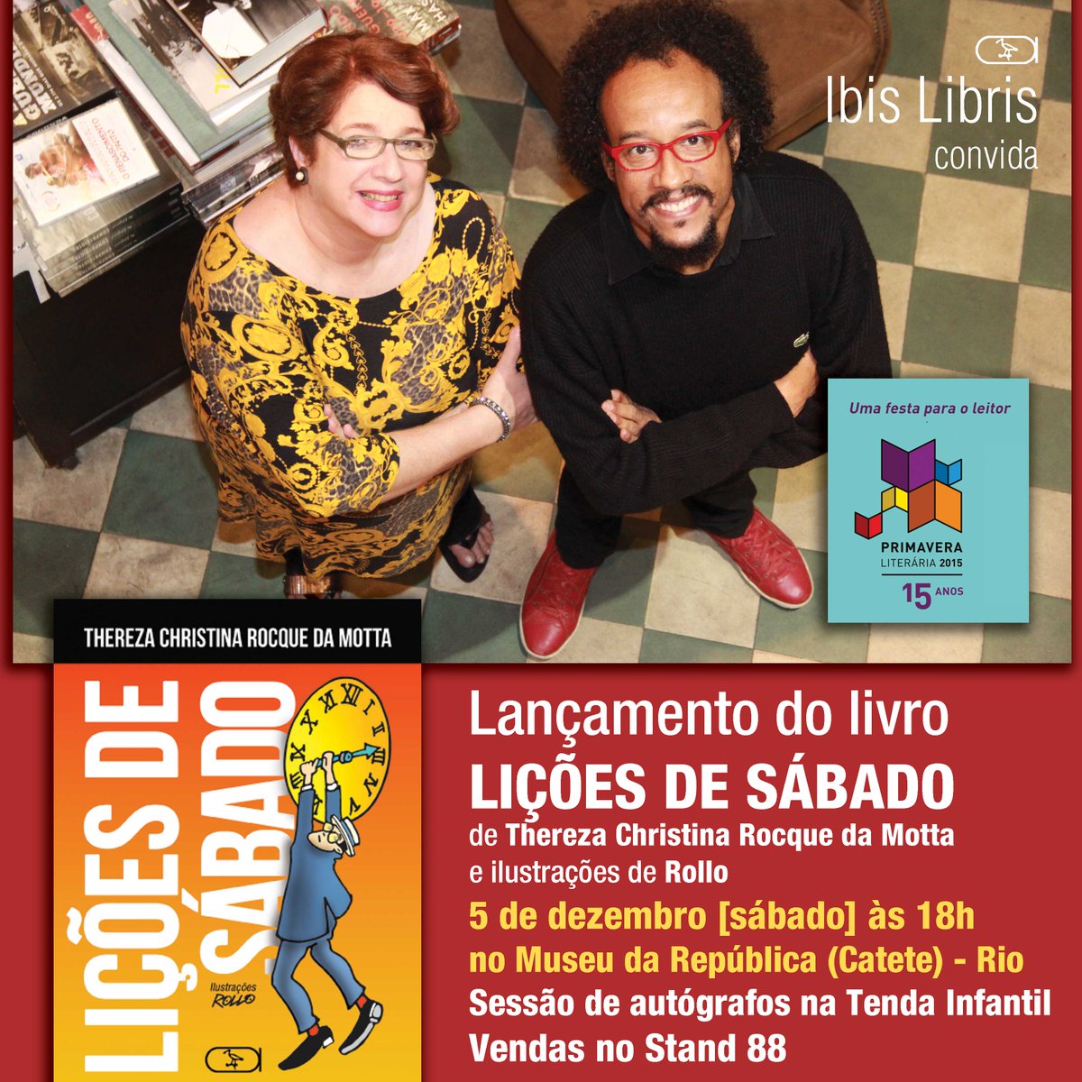 usinadacomunic's tweet photo. Na Primavera Literária 2015 acontecerá o lançamento do livro Lições de Sábado. https://t.co/GduVpRqf7B