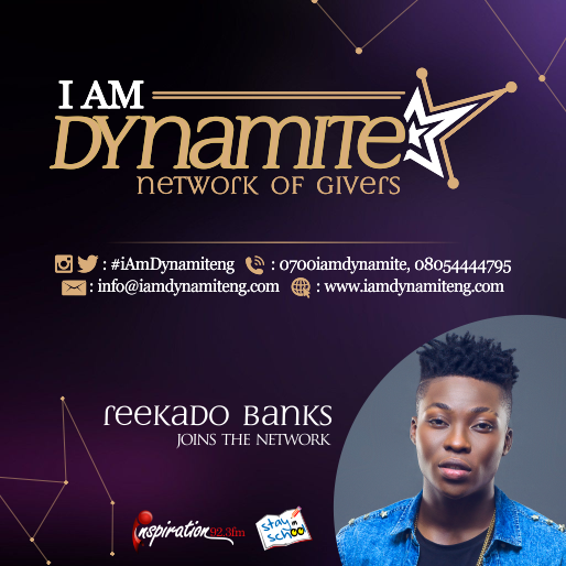 IFM923's tweet photo. #iAmDynamiteNg Are you? Join the #NetworkOfGivers, // @titithedynamite cc @ReekadoBanks https://t.co/SDOwYuDZ3I