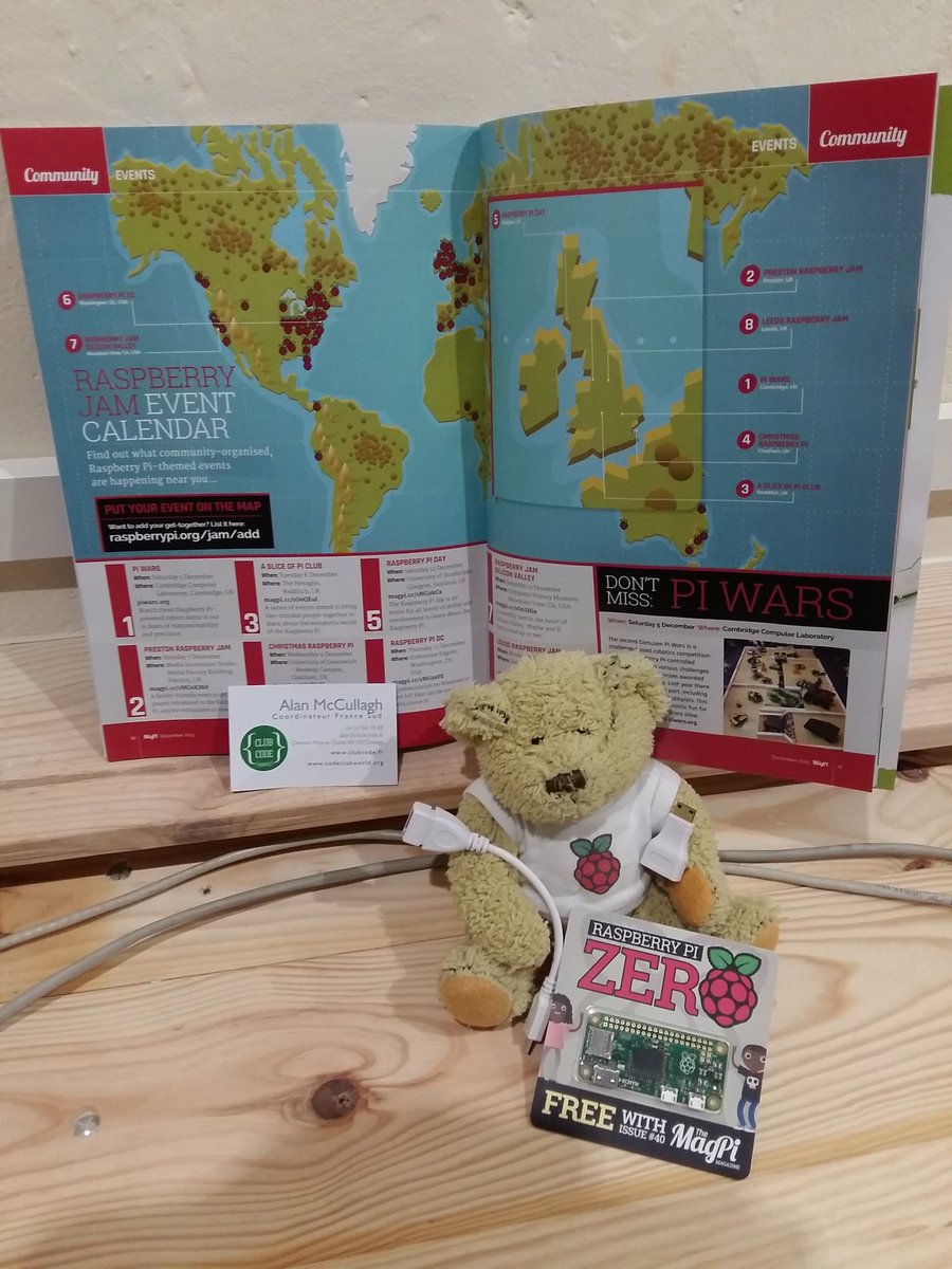 tyrower's tweet image. Welcome to #CourTechZone &amp;amp; @RaspJamOrange #PiZero Just in time for @JM2L tomorrow! cc @ClubCodeFrance