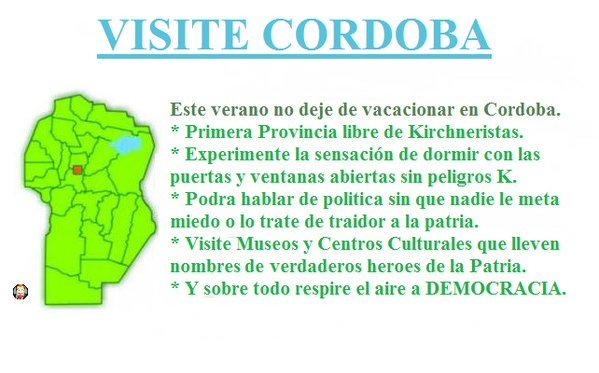 fabireloaded's tweet photo. #VacacionesEnCordoba Y ACÁ VA LA RESPUESTA AL "NO VIAJE A CORDOBA" Cc @Mr_Bugman https://t.co/JAjCwZFbX3