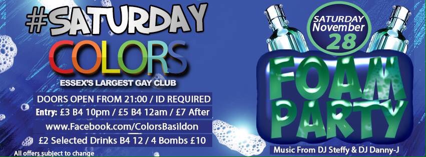 Hashtag_Sat's tweet image. Tomorrow. #foam #foamparty #essex #basildon #clubbing #saturday #weekend #fun #friends #relax