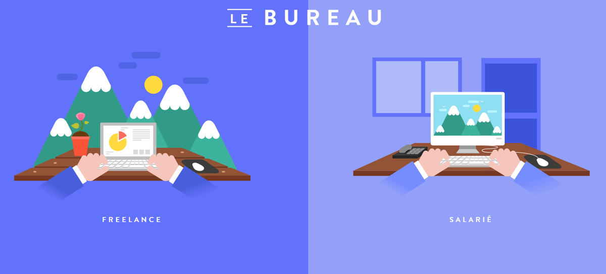 Ambredaction's tweet photo. Free ou salarié? Le meilleur des 2 mondes dans une infographie @hopwork #freeoremployee Perso, j'ai fait mon choix https://t.co/Rx3xAHn8TG