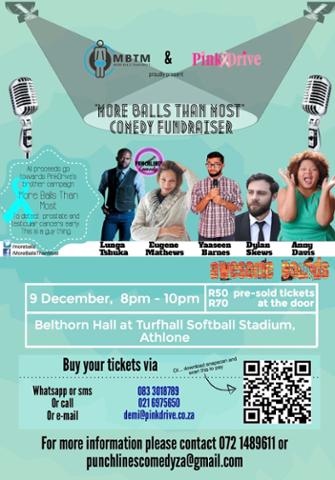 <a href="/Eugene_Mathews/">Eugene 'Gina' Mathews 🇿🇦🏳️‍🌈</a> <a href="/Ya_a_seen_Him/">Yaaseen Barnes</a> <a href="/AnnyDavis0071/">Anny Davis</a> <a href="/LungaTshuka/">The Energizer Funny</a> #ballzycomedy tickets are selling! <a href="/SnapScanApp/">SnapScan</a> #qrcode