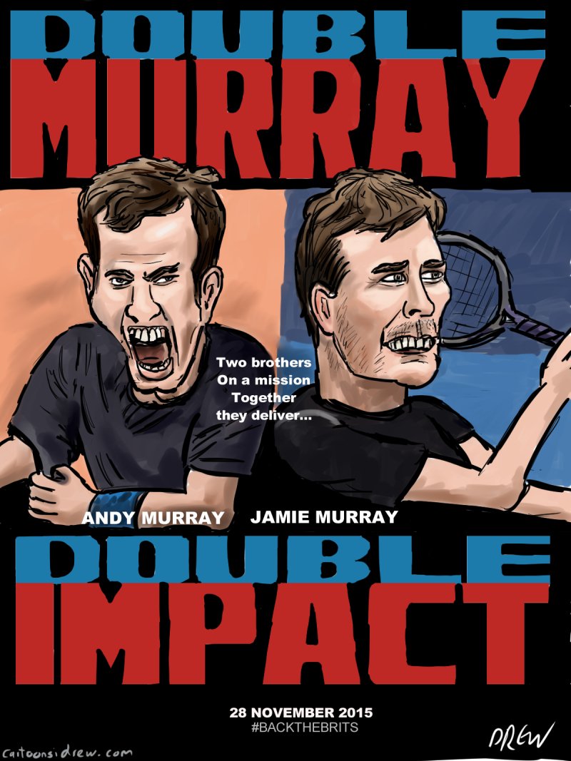 Good luck tomorrow @andy_murray and @jamie_murray watched you in ...