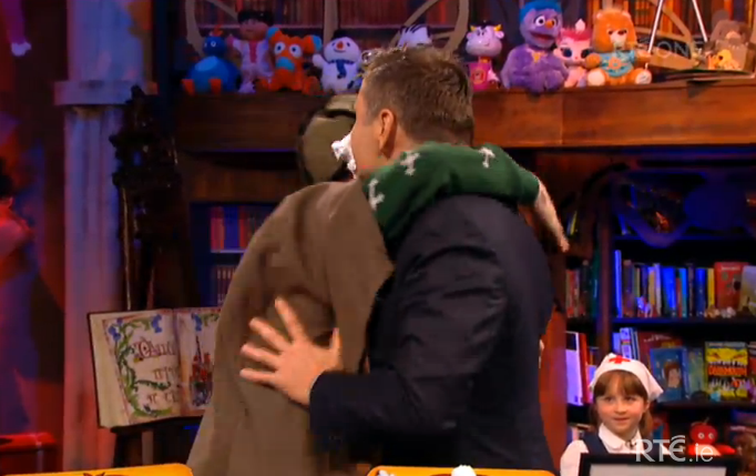 dailyedge's tweet photo. We came precariously close to the first shift ever witnessed on the #LateLateToyShow there. Precariously close. https://t.co/lZ9chLwiSR