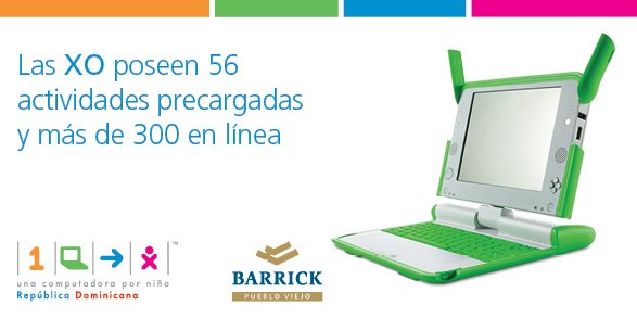 BarrickRD's tweet image. Apoyados en los programas educativos de la XO los niños y niñas aprenden a través de la práctica. #OLPCRD