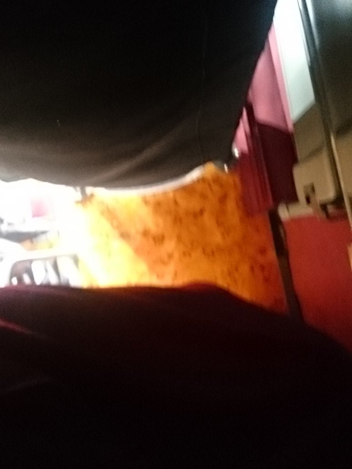 View from my bunk on the sleeper coach to Edinburgh.. 8hrs til arrival. #megabus