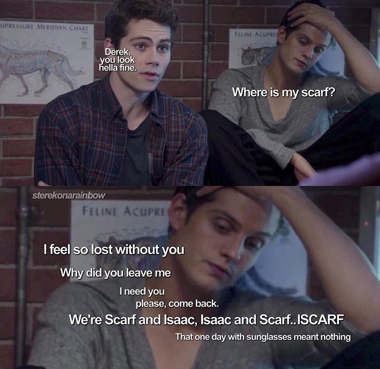 Daystilltw's tweet photo. I found this and it's the best thing ever... I ship it ππ #iscarf (not my edit it's sterekonaraindow on instagrams) https://t.co/gA3nTjYc3S