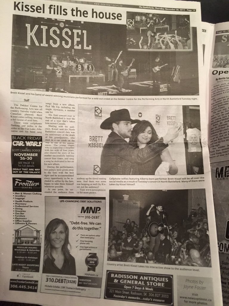 <a href="/BrettKissel/">BRETT KISSEL</a> @MattyMcKay <a href="/BenBradley13/">Ben Bradley</a> <a href="/tyfiddle/">Tyler vollrath</a> <a href="/JKudding/">Justin Kudding</a> #AirwavesTour you guys of course are in our newspaper 😄🎤