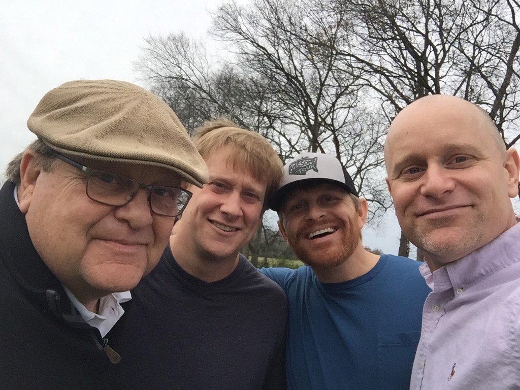 hapmahaffey's tweet photo. My favorite foursome! RT @RyanLimbaugh: Enjoyed hanging with these three fellas today. . #Limbaughs https://t.co/YtEvpSeX3Z