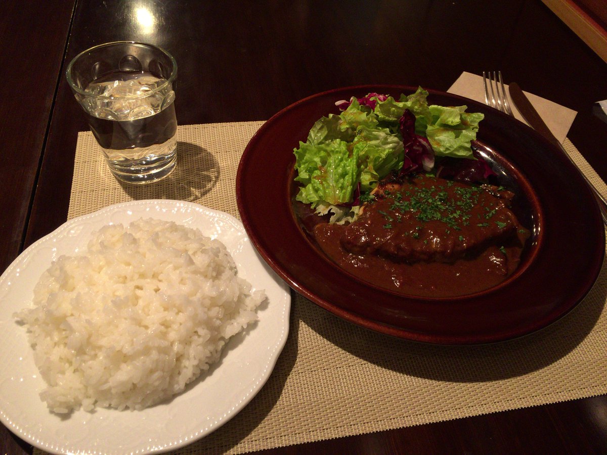 じゅん Di Twitter キッチン直樹 京急蒲田でランチのポークグリル デミグラスソース 昨日の孤独のグルメ見たもんだかららどーしてもポークが食べたかったのw T Co q1nreojt