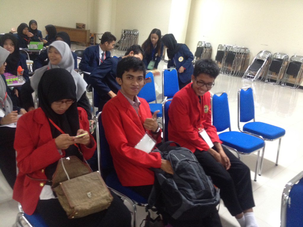 Senyum semangat di pagi hari, finalis dari Universitas Hasanuddin