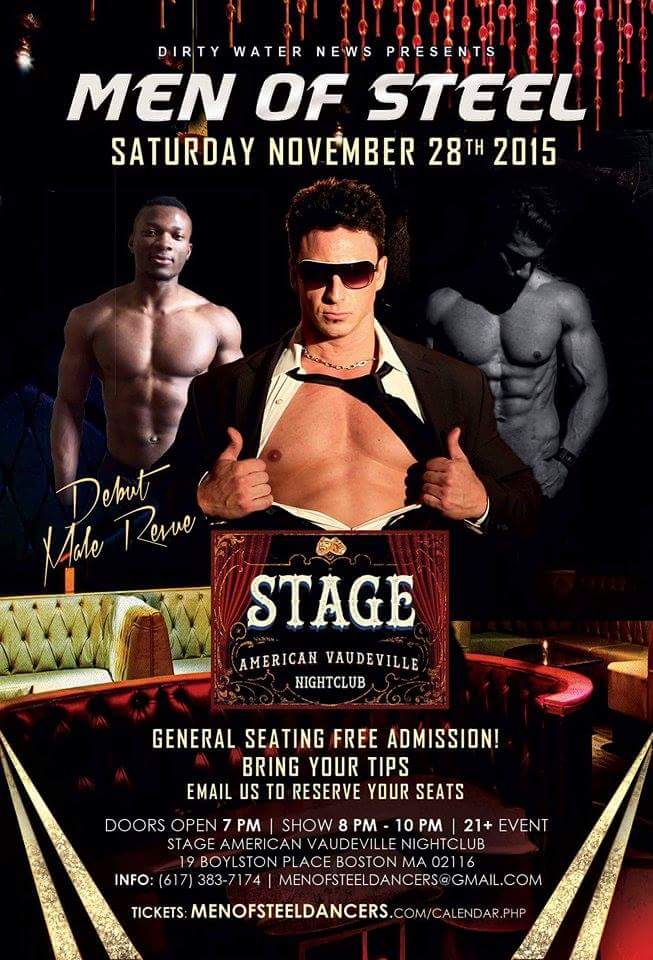 StageNightclub's tweet image. "MEN OF STEEL"  Sat. NOV. 28th 8-10pm  FREE General Admission. ..
stagenightclub.com
