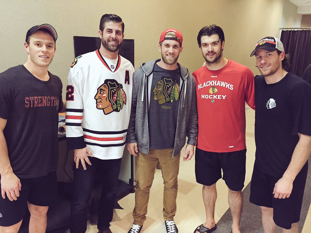 Chicago Blackhawks on Twitter: "The NL MVP Bryce Harper and his brother