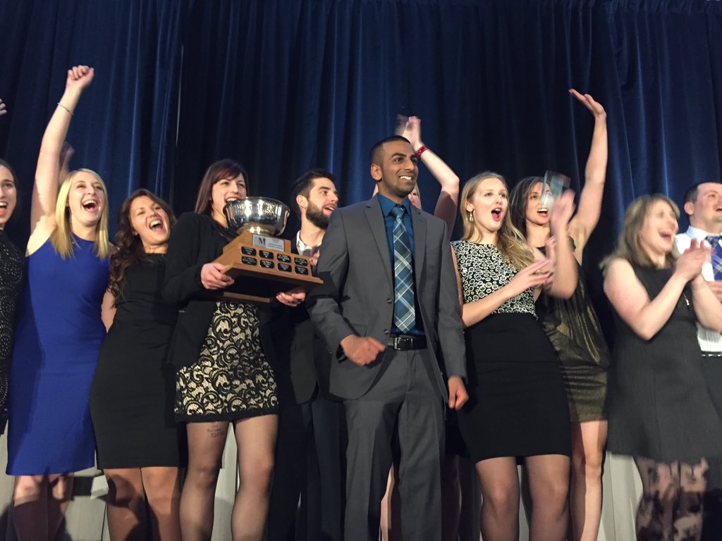 ClaireAVarley's tweet photo. Congratulations #OCMC2015 winning team from Conestoga College @ocmcofficial - well done! https://t.co/a7AcPARjjR