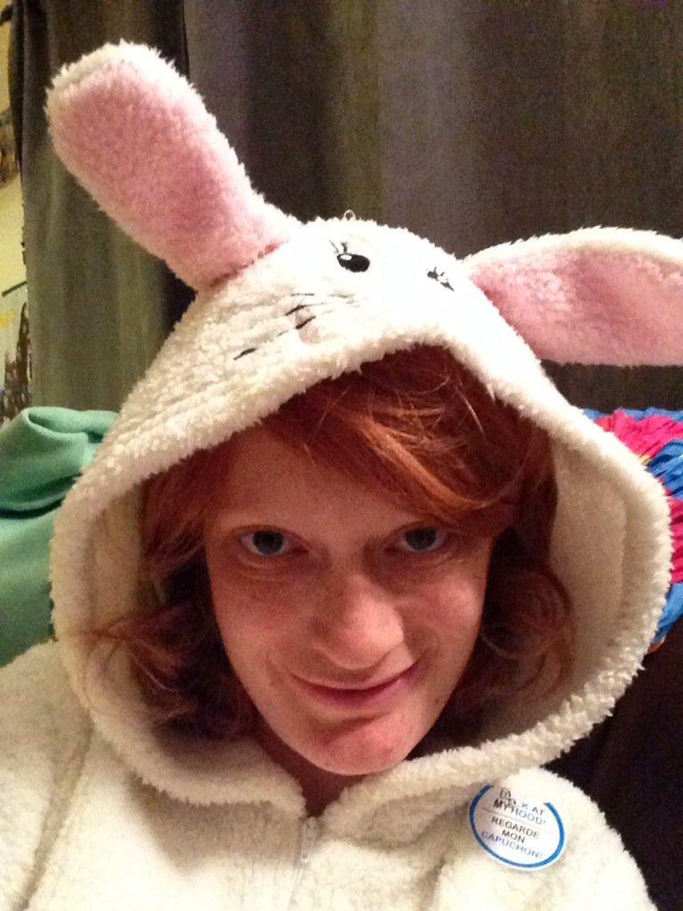 Lauras_Confused's tweet photo. Chilling in my bunny onesie to @TKWC I FREAKING LOOOOOOVE THE NEW MUSIC!!! Eeeeep 🐰🙀 :O :D https://t.co/0l8SdkKkxi