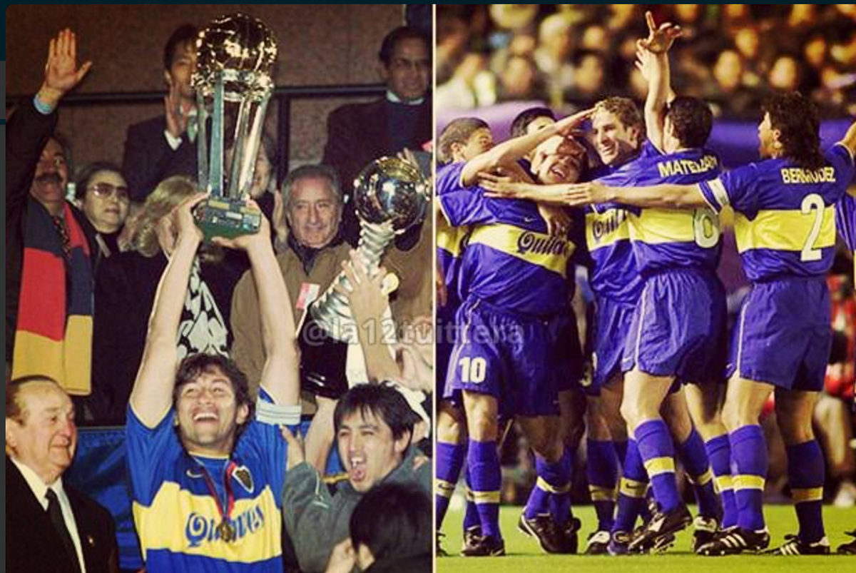 la12tuittera's tweet photo. #UnDíaComoHoy 28/11/2000
#BOCA le ganaba al @RealMadrid 2 (#Palermo x2) a 1 y se consagraba x segunda vez, Campeón de la Copa  Intercontinental 🏆🏆 https://t.co/wbqZWyZLg1