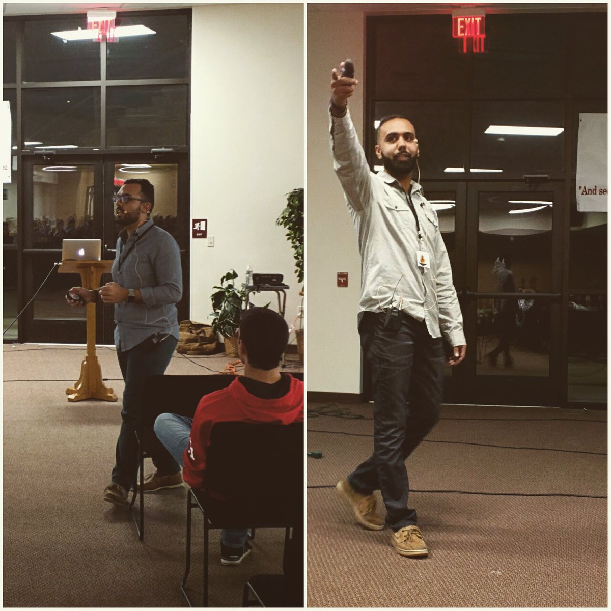 StPishoy's tweet photo. Andrew & Peter kicking off the #BiTS2015 retreat with the intro and the get to know your servants session https://t.co/B2sWpJgHTW