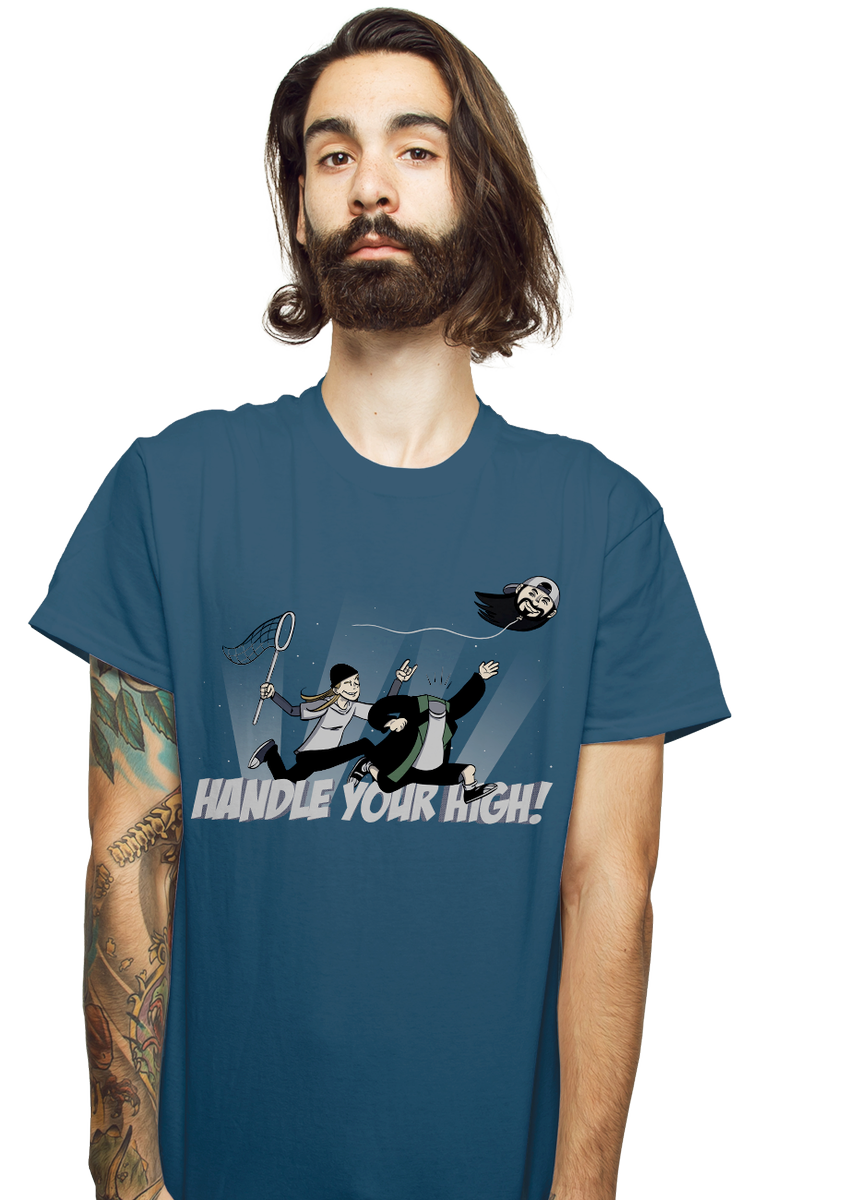 shirtradical's tweet photo. Handle Your High tee for $10 &amp; get @ThatKevinSmith's book Tough Sh*t for $0!
> https://t.co/CDsygjXJ0E

#BlackFriday https://t.co/7iCDQCnf3C