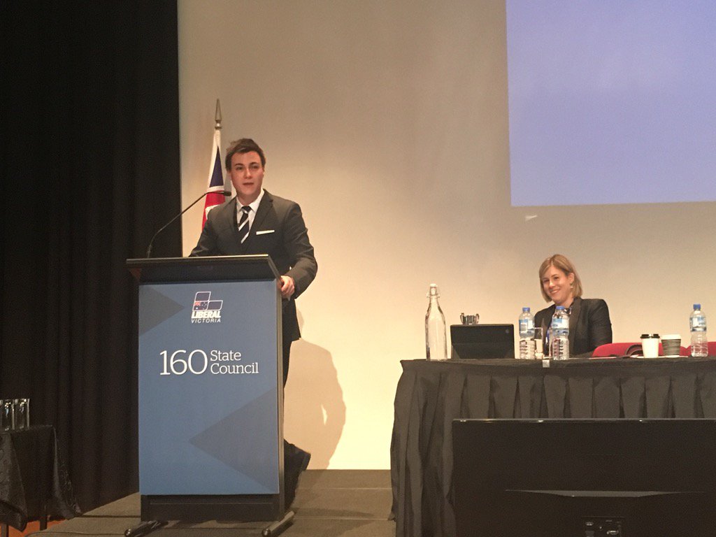 VicYoungLibs's tweet photo. .@BenjaminMWillis speaking on why he's a liberal at the YL debating competition. #SC160 https://t.co/Q0upiOTVGH