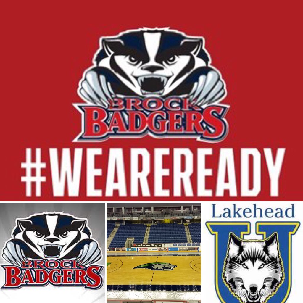 MeridianCentre_'s tweet photo. No ice! Bring the wood! Get ready, as @BrockBadgers @BUWomensBall @BrockMensBall take @LakeheadTWolves #WeAreReady https://t.co/b0sPievZmO