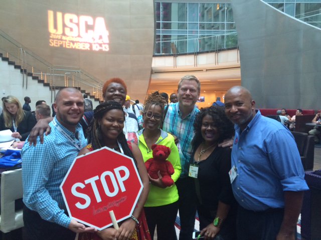talkHIV's tweet photo. #TBT to last month at #USCA2015 when some of our Together Network members came together to #StopHIVTogether. https://t.co/5XSuMJ1PdW