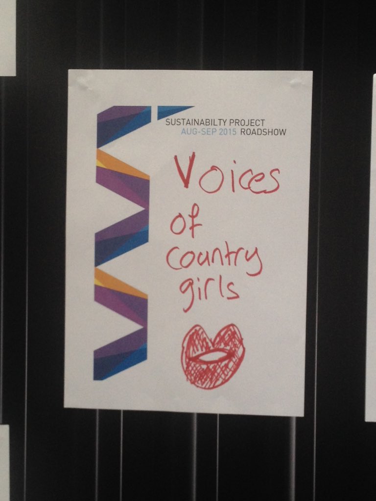 #YWCACon15 Hearing the voice of country girls.
