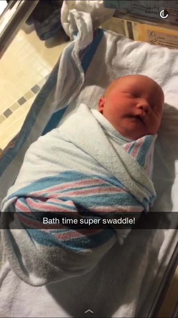 TheBrendanimal's tweet photo. @griffinmcelroy Wife & I are @mbmbam fans, had a sweet baby boy on Thur. Name is Griffin. #greatestever #notagoof https://t.co/Lx55MrEg2R