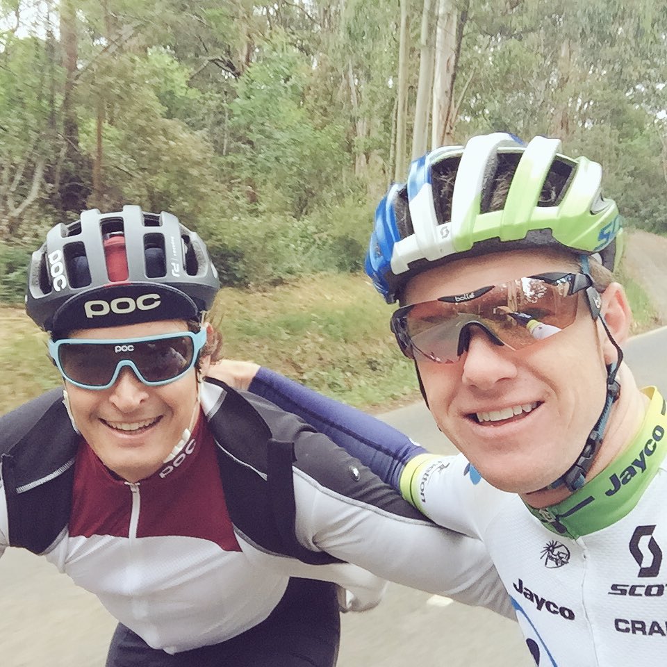 Hey <a href="/nicholasroche/">nicholas roche</a> look who I found riding around my hood! Great 2 catch up with <a href="/juliencamellini/">julien camellini</a> in the Dandynongs!
