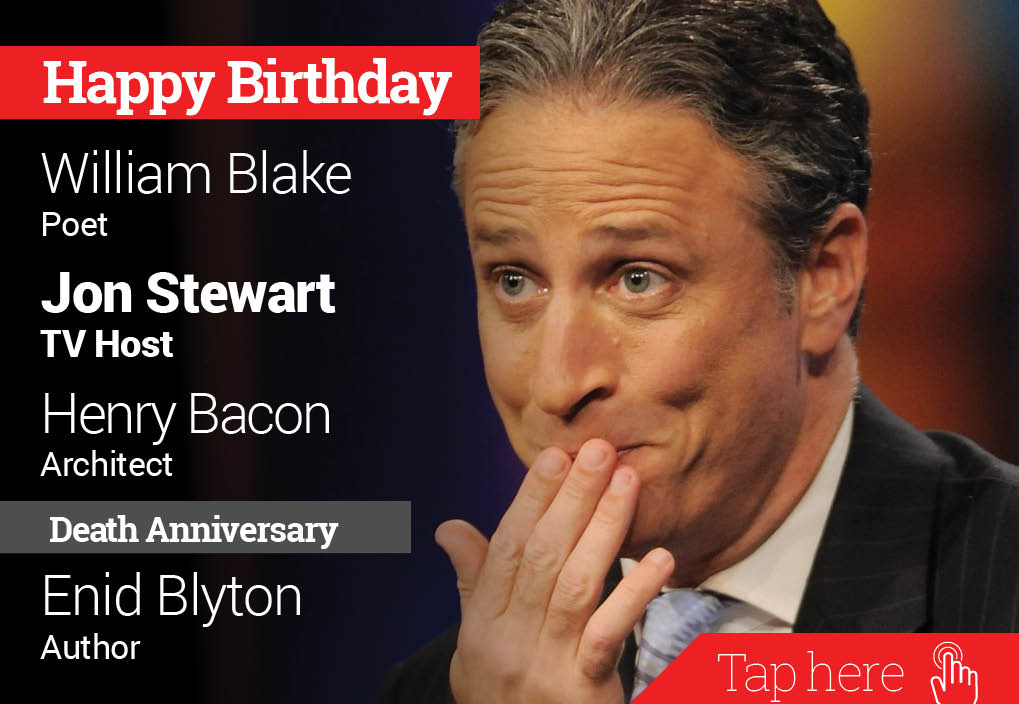 Homage Enid Blyton. Happy Birthday William Blake, Jon Stewart, Henry Bacon 