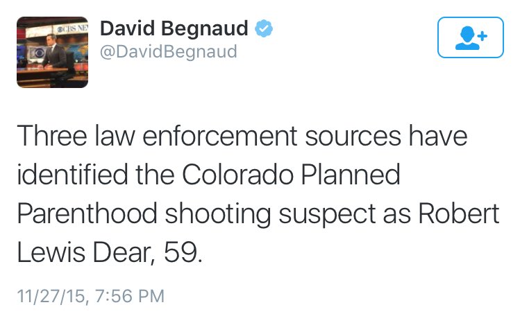 Robert Lewis Dear - Colorado Springs Shooter?