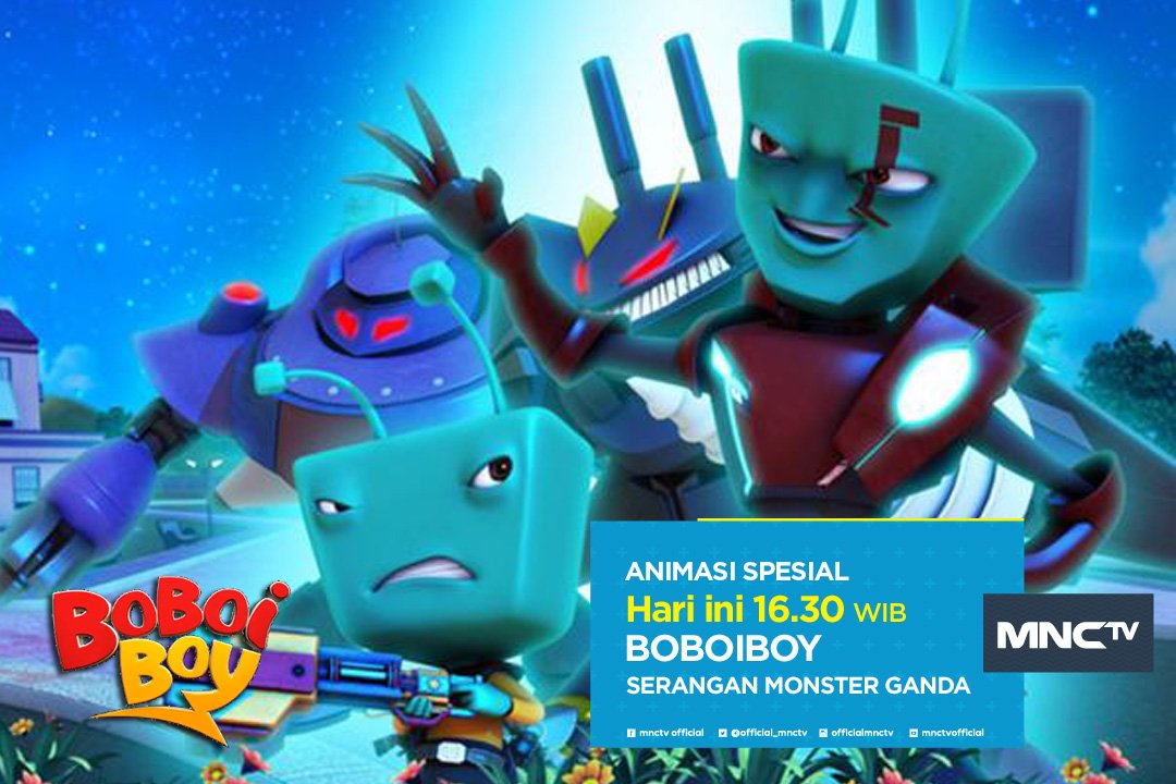 Official_MNCTV's tweet image. Gawat! "Serangan Monster Ganda" mengincar #Boboiboy! Yuk bantu selamatkan pkl 16:30 wib #AnimasiSpesial
