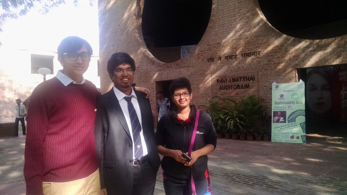 Waiting for the preliminary results of the WIPRO Sustainability Quiz with the Confluence Coordinator Haaris Mateen.