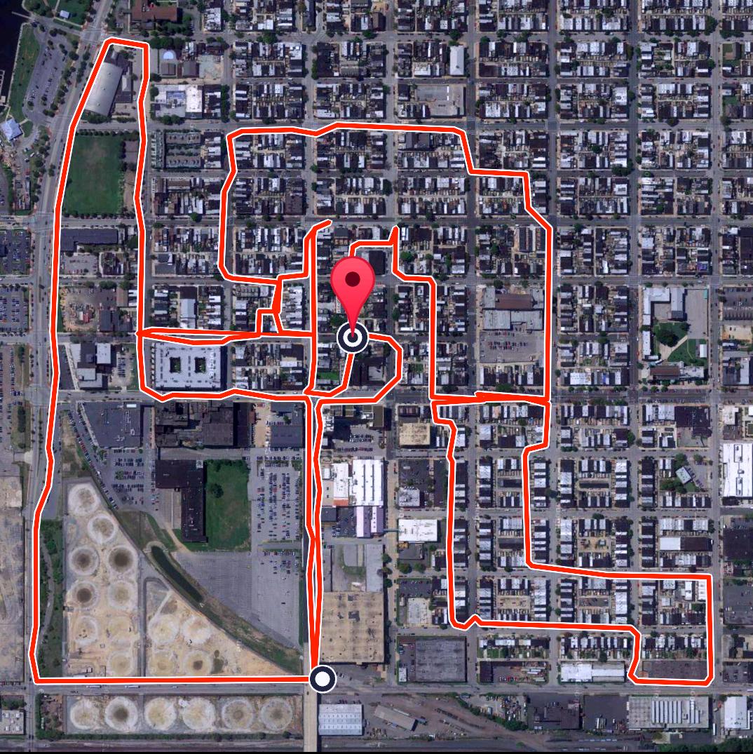 WallyGPX's tweet photo. *S5's 4.73mi GPS barf ride! #mtb #satellitetrackingart #citygridcanvas #virtualstreetart #virtualvomit! @MADmagazine https://t.co/ekW2X9ffon