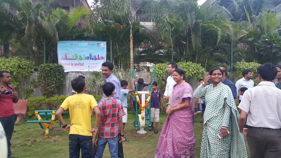 SmartSilvassa's tweet photo. Citizen engagement at Open Gym Inaugration @SmartSilvassa https://t.co/x5KR01j4uQ