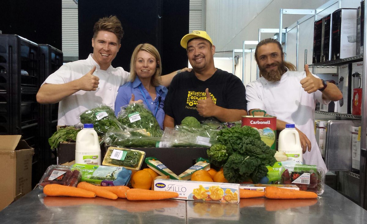 OzHarvest's tweet photo. OzHarvest driver Dennis picking up great fresh food from Better Homes &amp; Gardens Live in Sydney recently. #bhglive https://t.co/3RSVFOtkYO