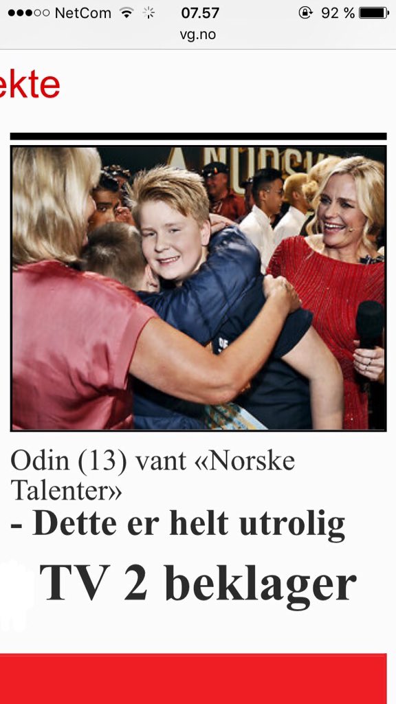 Gjentar's tweet photo. Tv2 beklager https://t.co/npVa3n9Z79