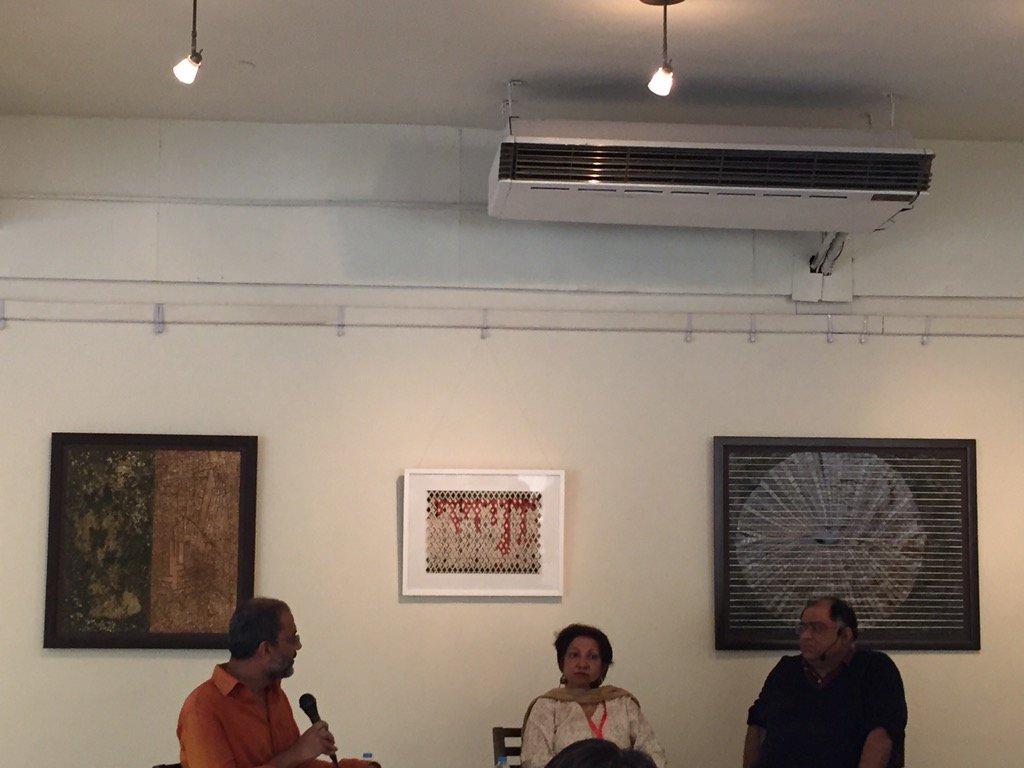 umairjav's tweet photo. Three very smart people #AliCheema #HarisGazdar #ZebaSattar @KhayaalFestival https://t.co/QqHGpH52oy