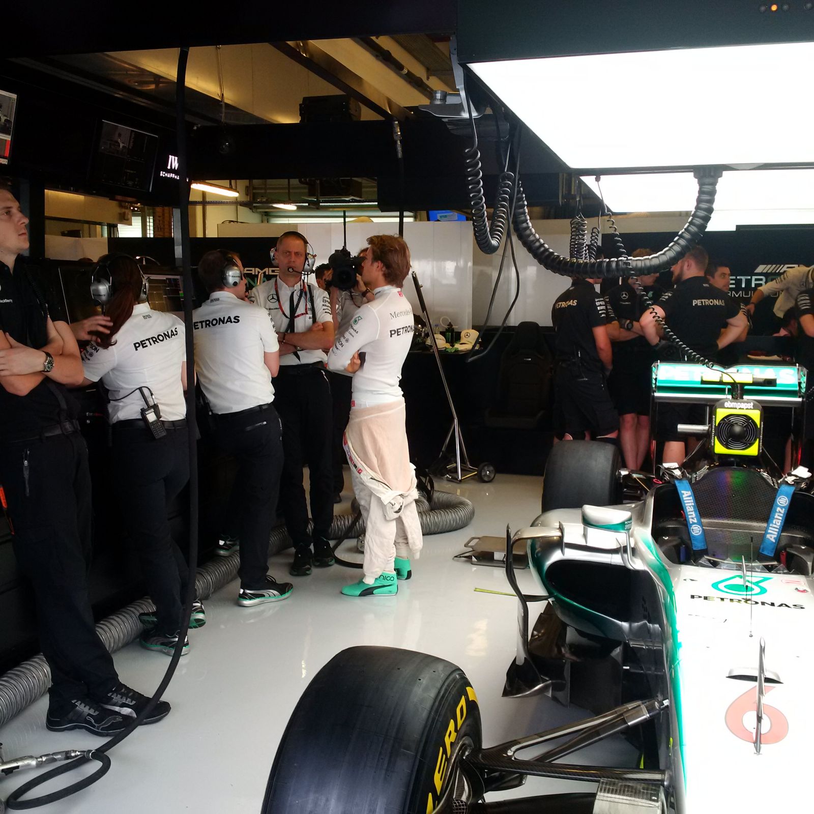 Mercedes-AMG F1 on Twitter: "AHEM! See that shiny silver thing @nico_rosberg? Yeah, if you could ...