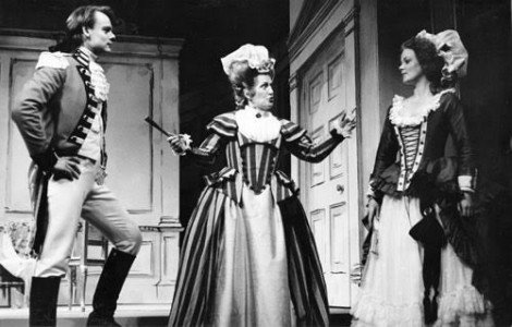 BristolOldVic \"Happy Birthday Martin Clunes! Here he is with SamanthaBond and June Barrie in \The Rivals\ in 1986! 