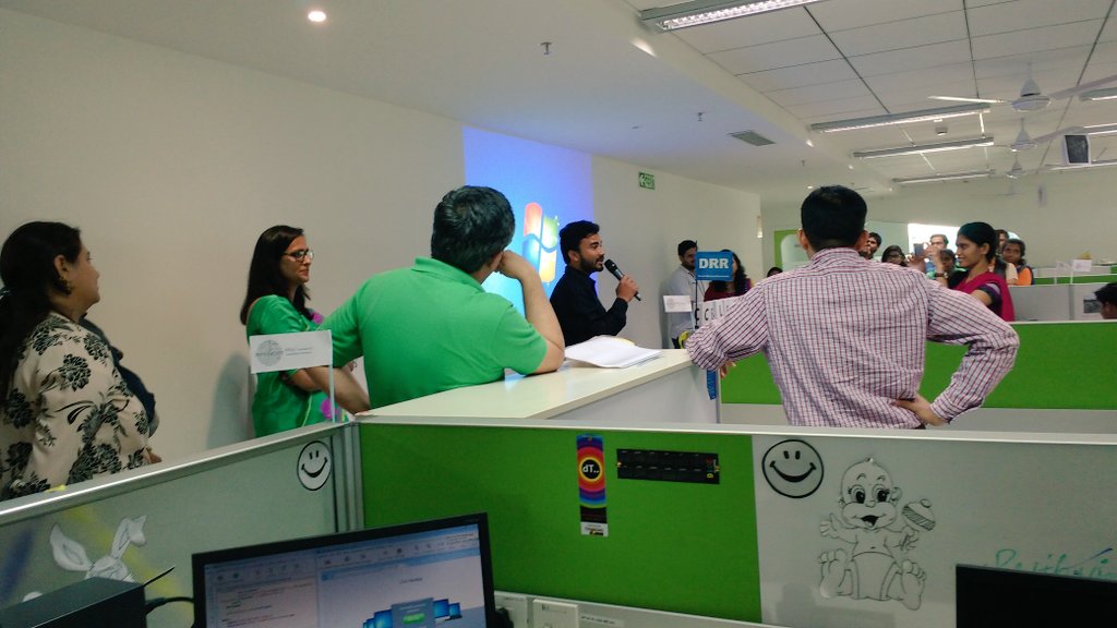 Hyd_Sez_Rocks's tweet photo. Richard lobo inaugurating celebrating Innovation in DC !!! #smartinfyhyd https://t.co/8qBkl4Eznu