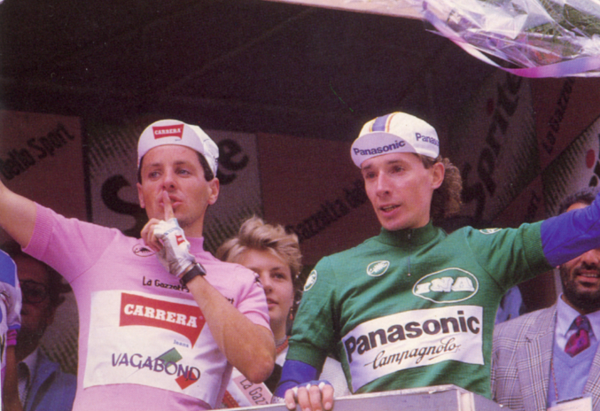 Cumple 56 Stephen Roche. Ganador de Giro, Tour y Mundial en 1987. De su Giro hablamos aquí: roadandmud.com/el-ciclismo-un…